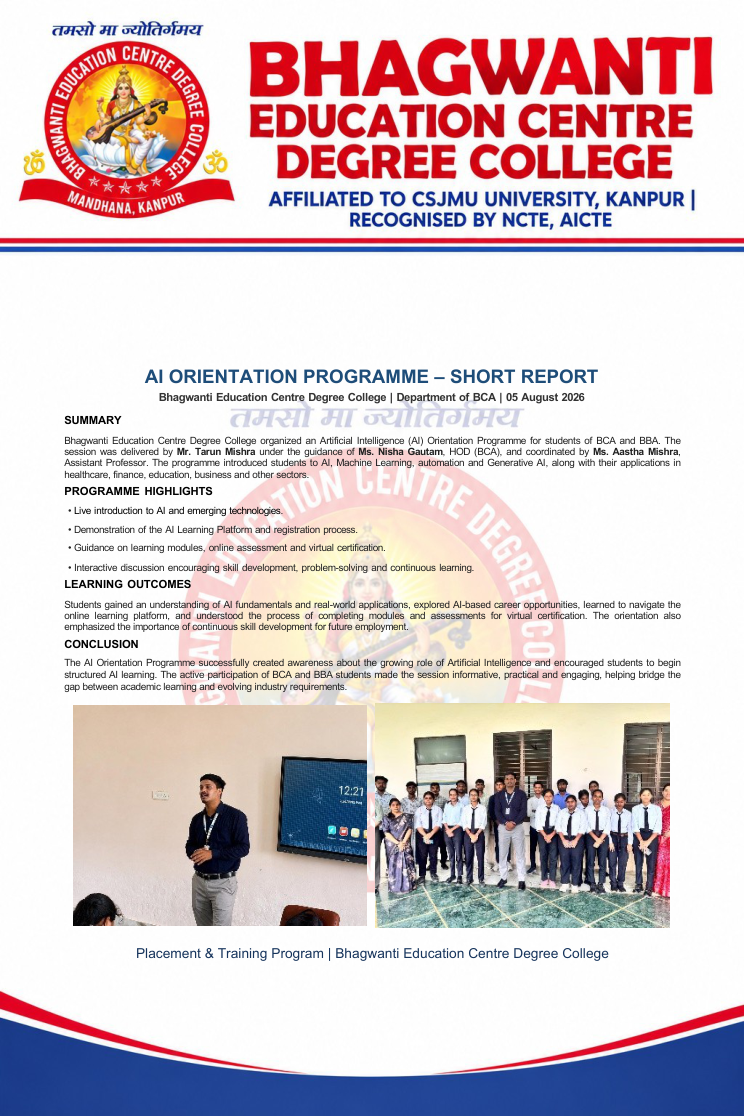 AI Orientation Programme report preview